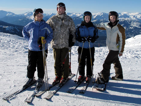 Dr. Roberts, Dr. de Marsche and their children